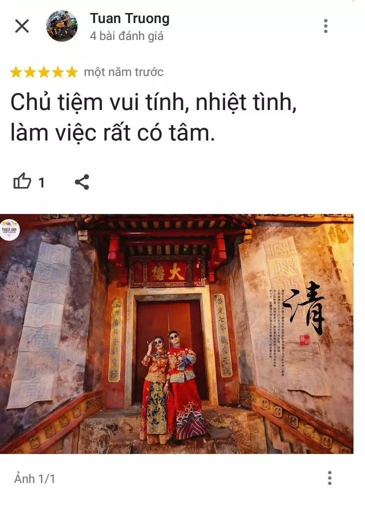 Đánh giá của khách hàng về Thạch Anh Studio (ảnh: BlogAnChoi)