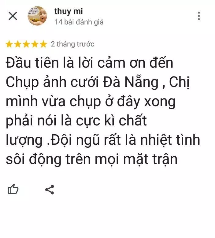 Đánh giá của khách hàng về T Wedding (ảnh: BlogAnChoi) Đánh giá của khách hàng về T Wedding (ảnh: BlogAnChoi)