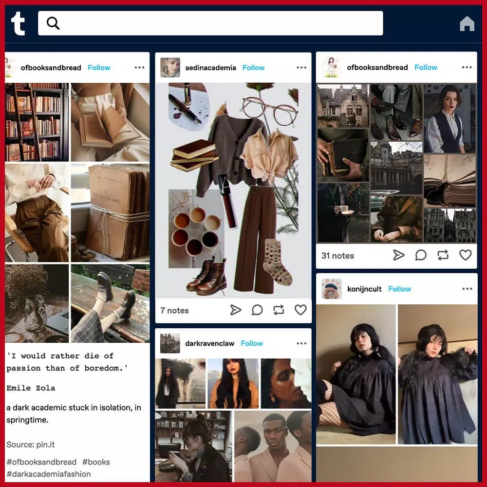 Phong cách Dark Academic đang nhận được sự quan tâm đặc biệt từ giới trẻ (Nguồn: Internet) Phong cách Dark Academic đang nhận được sự quan tâm đặc biệt từ giới trẻ (Nguồn: Internet)