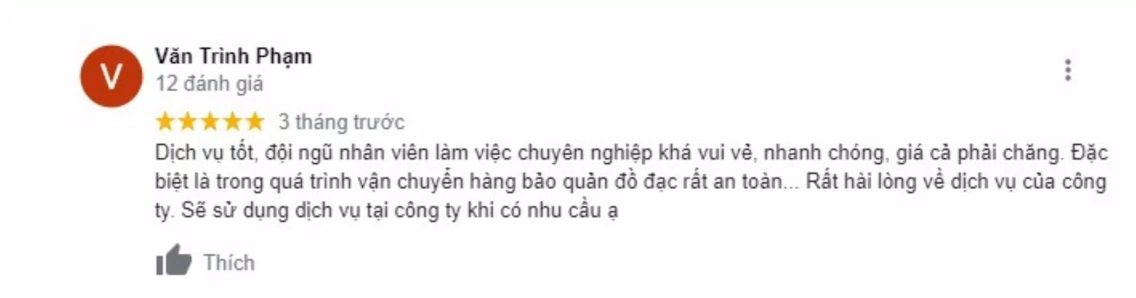 Khách hàng đánh giá về Taxi tải Thuận Thành rất tích cực. (Nguồn: BlogAnChoi)