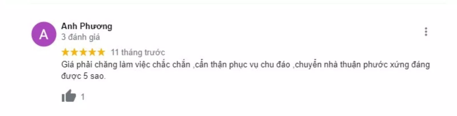 Đánh giá của khách hàng về Taxi tải Thuận phước.