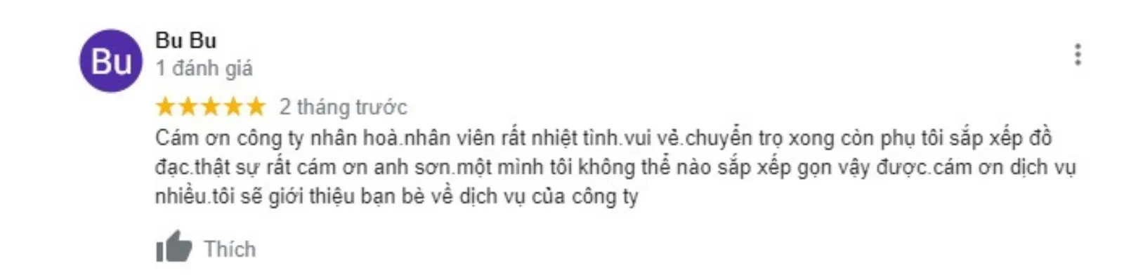 Đánh giá của khách hàng về Taxi tải Nhân Hòa. (Nguồn: BlogAnChoi))