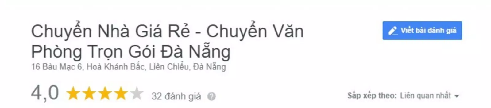 Đánh giá của khách hàng về Công ty TNHH vận tải & dịch vụ Thuận Hiền. (Nguồn: BlogAnChoi)