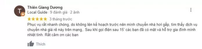 Khách hàng đánh giá về Taxi tải Thuận Thành rất tích cực. (Nguồn: BlogAnChoi)