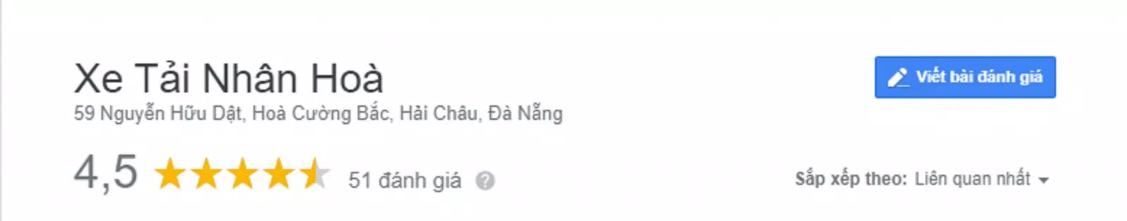 Đánh giá của khách hàng về Taxi tải Nhân Hòa. (Nguồn: BlogAnChoi))