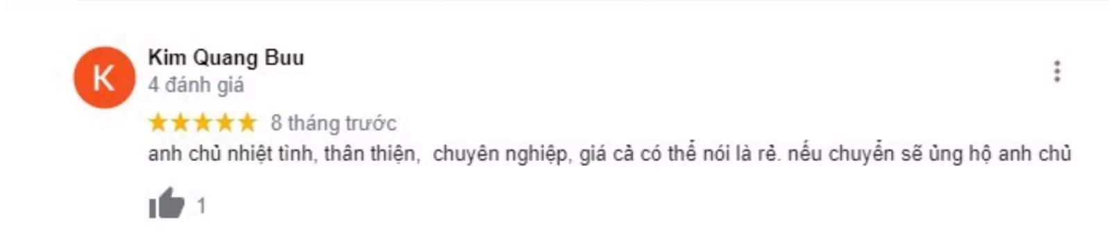 Đánh giá của khách hàng về Vận tải Minh Quân. (Nguồn: BlogAnChoi)