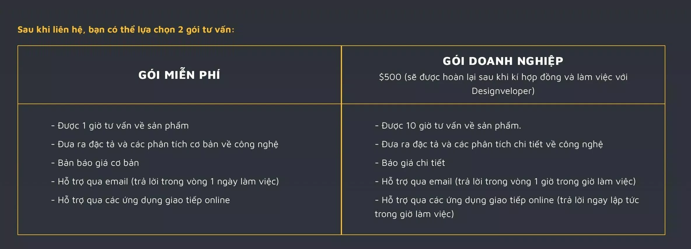 Dịch vụ tại Designveloper - Software Development Company Hồ Chí Minh (Ảnh BlogAnChoi)