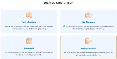 Dịch vụ của Thiết Kế Web IGITECH Hà Nội (Ảnh BlogAnChoi) Dịch vụ của Thiết Kế Web IGITECH Hà Nội (Ảnh BlogAnChoi)