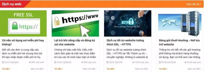 Dịch vụ của Công ty Thiết kế website chuyên nghiệp Tất Thành Hà Nội (Ảnh BlogAnChoi)