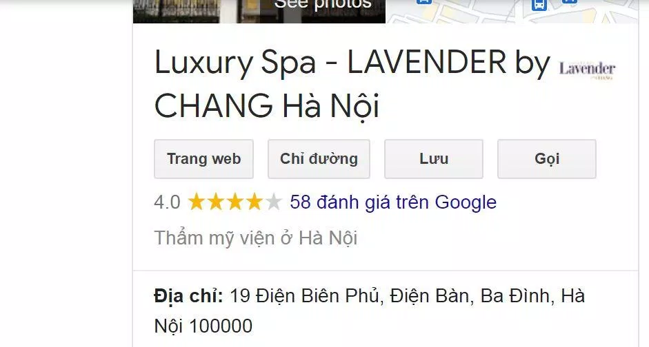 Điểm đánh giá về viện thẩm mỹ Lavender ( nguồn: BlogAnChoi)