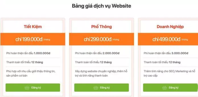 Bảng giá của Công ty Thiết kế Web CHILI chi nhánh Hà Nội (Ảnh BlogAnChoi) Bảng giá của Công ty Thiết kế Web CHILI chi nhánh Hà Nội (Ảnh BlogAnChoi)