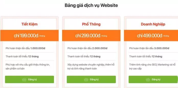 Bảng giá Công ty thiết kế web CHILI Hồ Chí Minh (Ảnh BlogAnChoi)
