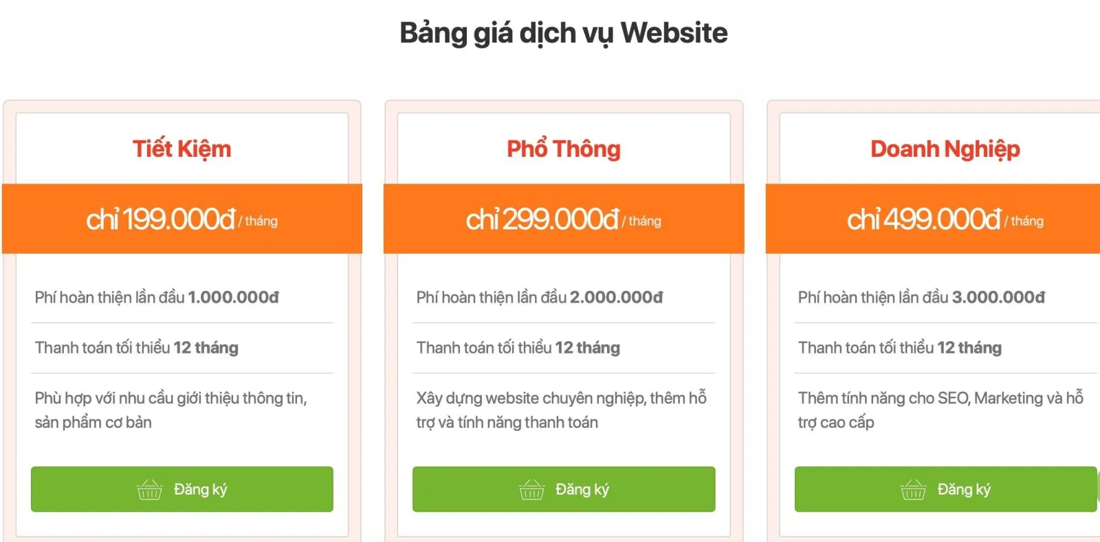 Bảng giá Công ty thiết kế web CHILI Hồ Chí Minh (Ảnh BlogAnChoi) Bảng giá Công ty thiết kế web CHILI Hồ Chí Minh (Ảnh BlogAnChoi)
