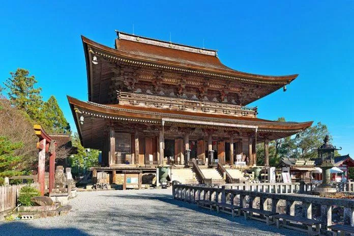 Điện Zao-do thuộc khu đền Kinpusenji gắn liền với giáo phái bí ẩn Shugendo (Ảnh: Internet).