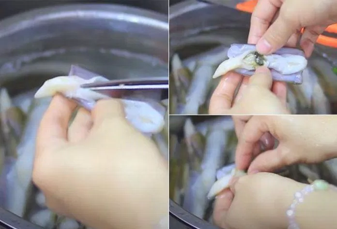 Làm sạch ốc móng tay để món ăn ngon hơn (Nguồn: Internet)
