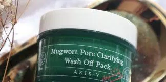 Mặt nạ đất sét Axis-y Mugwort Pore Clarifying Wash Off Pack giúp sạch da, thư giãn sau một ngày mệt mỏi (Nguồn: Internet)