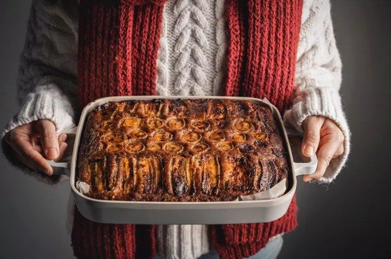 Bánh chuối nướng có hương vị thơm ngon, dễ làm (Nguồn: Internet)