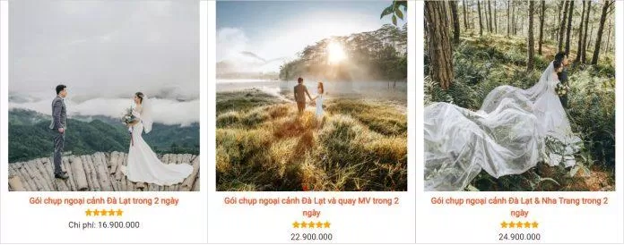 Bảng giá dịch vụ tại Studio Ngoại Cảnh Đà Lạt (Ảnh: BlogAnChoi) Bảng giá dịch vụ tại Studio Ngoại Cảnh Đà Lạt (Ảnh: BlogAnChoi)