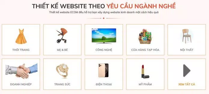 Giao diện của Công ty thiết kế website ECOM Hồ Chí Minh (Ảnh BlogAnChoi)