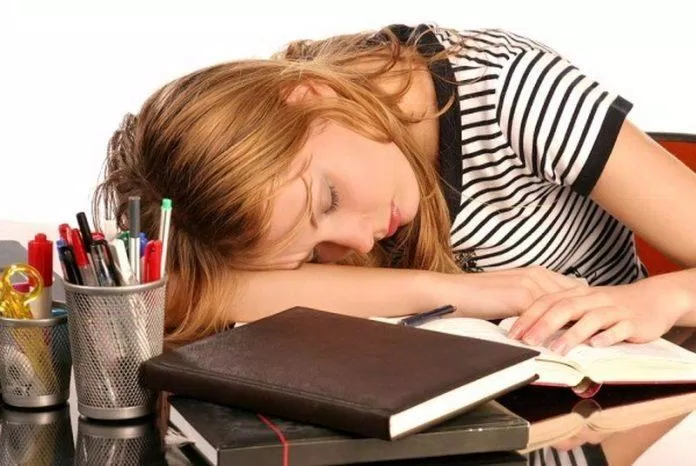 Nhiều người đã quen gục mặt xuống bàn để ngủ, nhưng tư thế này thực ra rất có hại (Ảnh: Internet). Nhiều người đã quen gục mặt xuống bàn để ngủ, nhưng tư thế này thực ra rất có hại (Ảnh: Internet).
