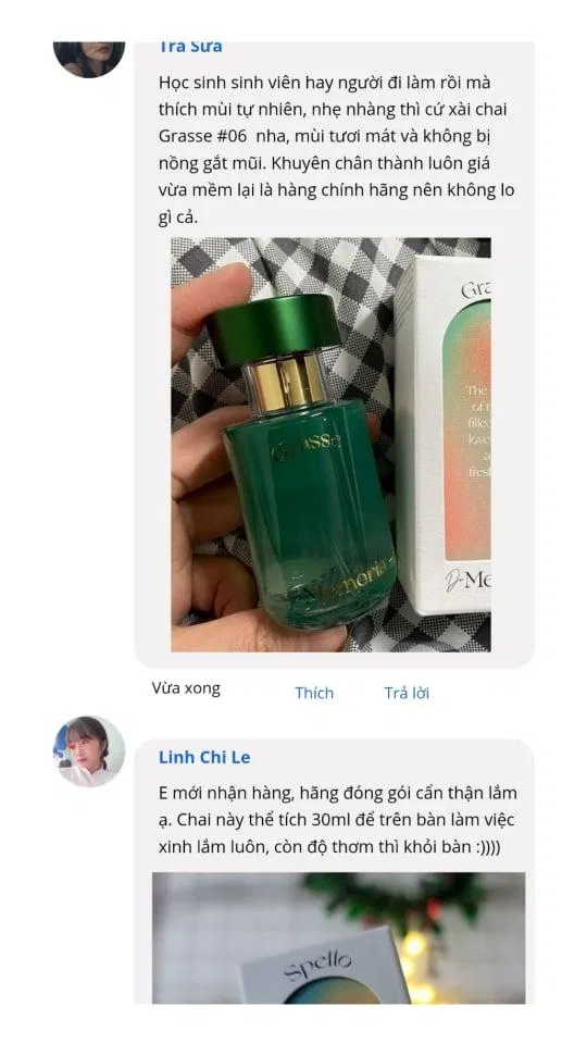 Trải nghiệm sau khi sử dụng mùi hương No.6 Grasse ( Nguồn: internet)