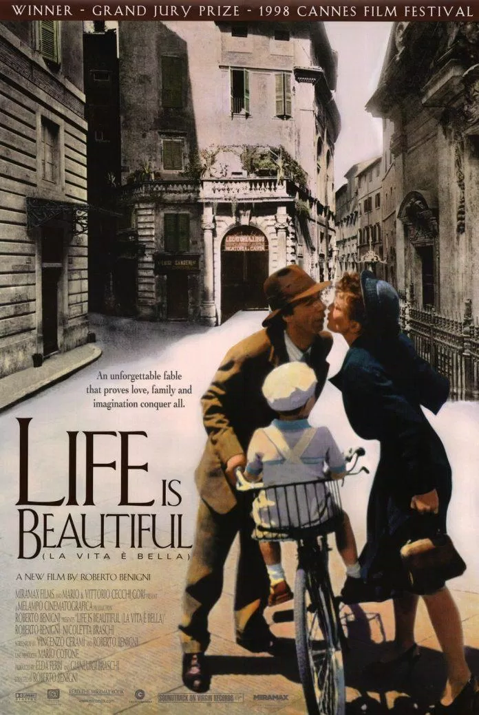 Poster phim La vita è bella (Life Is Beautiful ) - Cuộc Sống Tươi Đẹp (Ảnh: Internet)