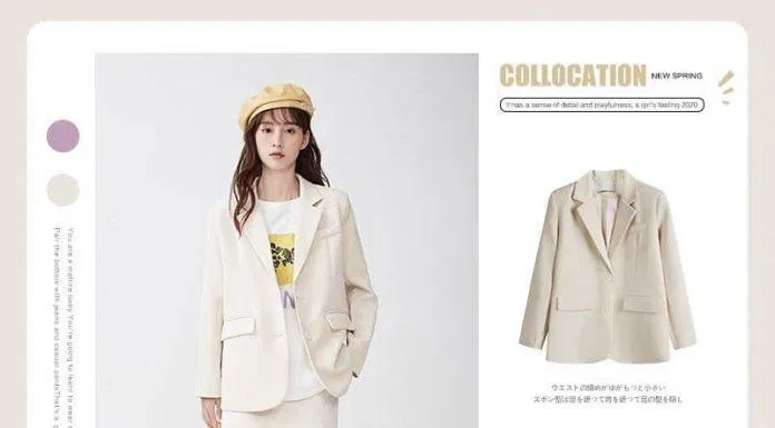 Lựa chọn phụ kiện màu vàng nhạt để đi kèm blazer màu kem (Nguồn: BlogAnChoi)