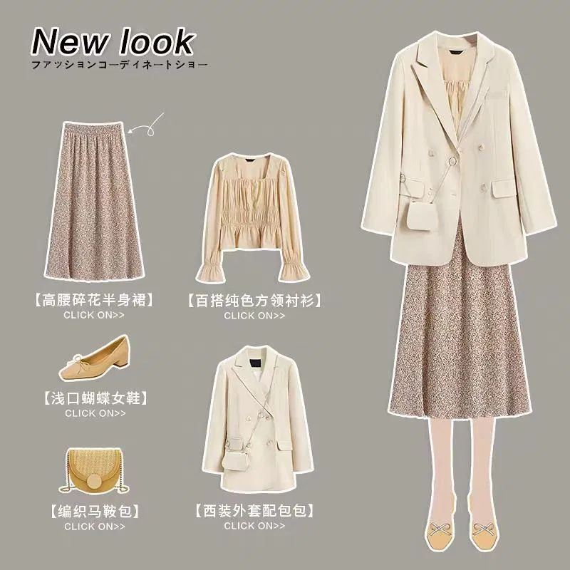 Chân váy hoa nhí cũng giúp bạn khá nhiều khi phối với blazer và túi nhỏ (Nguồn: BlogAnChoi) Chân váy hoa nhí cũng giúp bạn khá nhiều khi phối với blazer và túi nhỏ (Nguồn: BlogAnChoi)