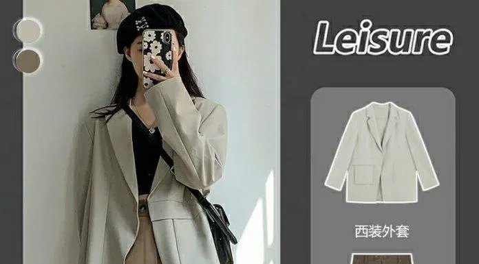 Vẫn nữ tính với mũ nồi và thoải mai blazer màu trắng kem (Nguồn: BlogAnChoi)