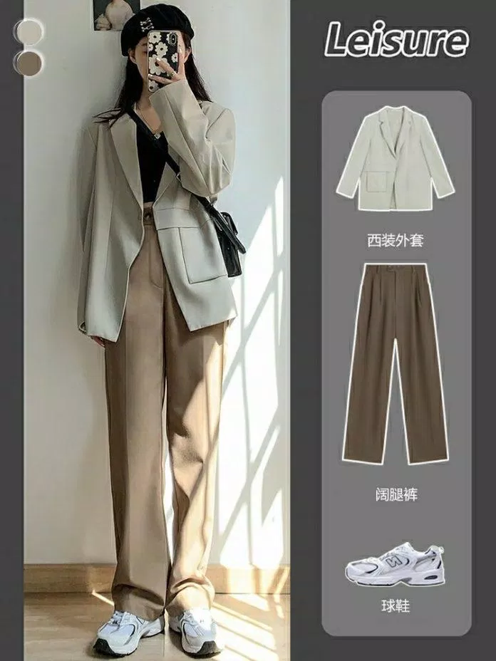 Vẫn nữ tính với mũ nồi và thoải mai blazer màu trắng kem (Nguồn: BlogAnChoi) Vẫn nữ tính với mũ nồi và thoải mai blazer màu trắng kem (Nguồn: BlogAnChoi)