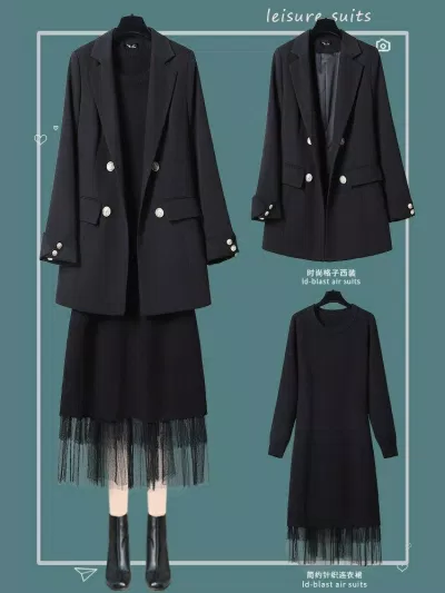 Hãy chọn ngay váy liền phối ren nhẹ nhàng để đi kèm với Blazer (Nguồn: BlogAnChoi) Hãy chọn ngay váy liền phối ren nhẹ nhàng để đi kèm với Blazer (Nguồn: BlogAnChoi)