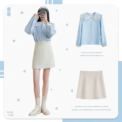 Chân váy hay quần short giúp chân thêm dài khi mix với boots cao đến bắp chân (Nguồn: BlogAnChoi) Chân váy hay quần short giúp chân thêm dài khi mix với boots cao đến bắp chân (Nguồn: BlogAnChoi)