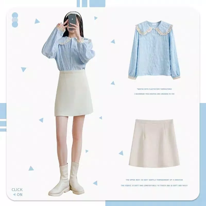 Chân váy hay quần short giúp chân thêm dài khi mix với boots cao đến bắp chân (Nguồn: BlogAnChoi) Chân váy hay quần short giúp chân thêm dài khi mix với boots cao đến bắp chân (Nguồn: BlogAnChoi)