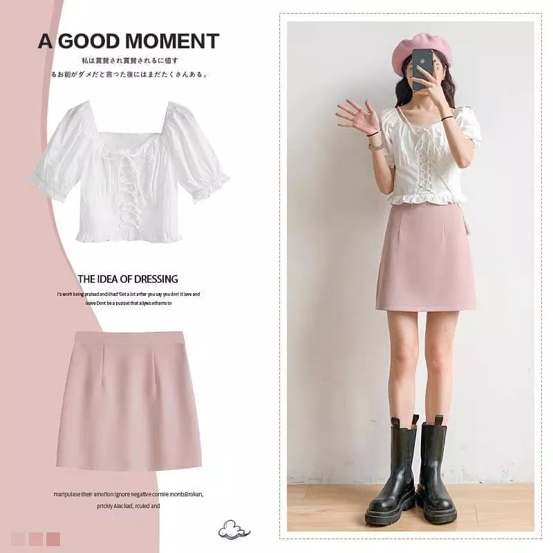 Diện ngay áo sơ mi ngắn tay và chân váy khi mix với boots trong mùa hè (Nguồn: BlogAnChoi) Diện ngay áo sơ mi ngắn tay và chân váy khi mix với boots trong mùa hè (Nguồn: BlogAnChoi)