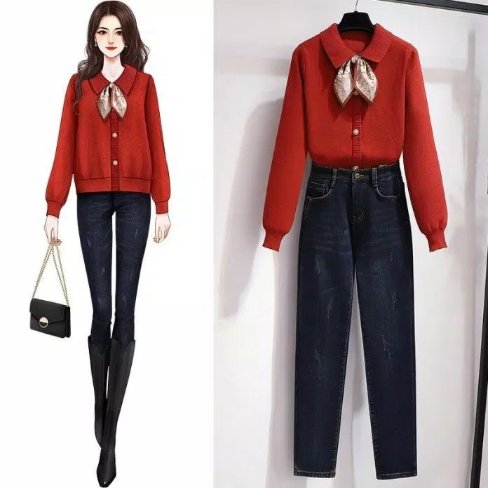 Nữ tính hơn với sweater cổ nơ và boots cao dưới đầu gối (Nguồn: BlogAnChoi) Nữ tính hơn với sweater cổ nơ và boots cao dưới đầu gối (Nguồn: BlogAnChoi)