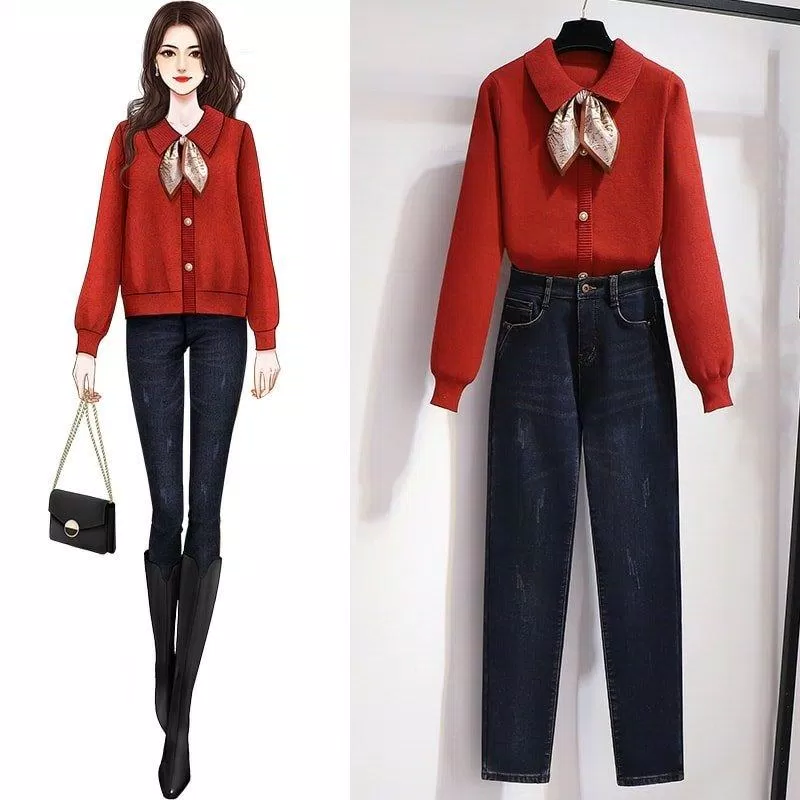 Nữ tính hơn với sweater cổ nơ và boots cao dưới đầu gối (Nguồn: BlogAnChoi) Nữ tính hơn với sweater cổ nơ và boots cao dưới đầu gối (Nguồn: BlogAnChoi)