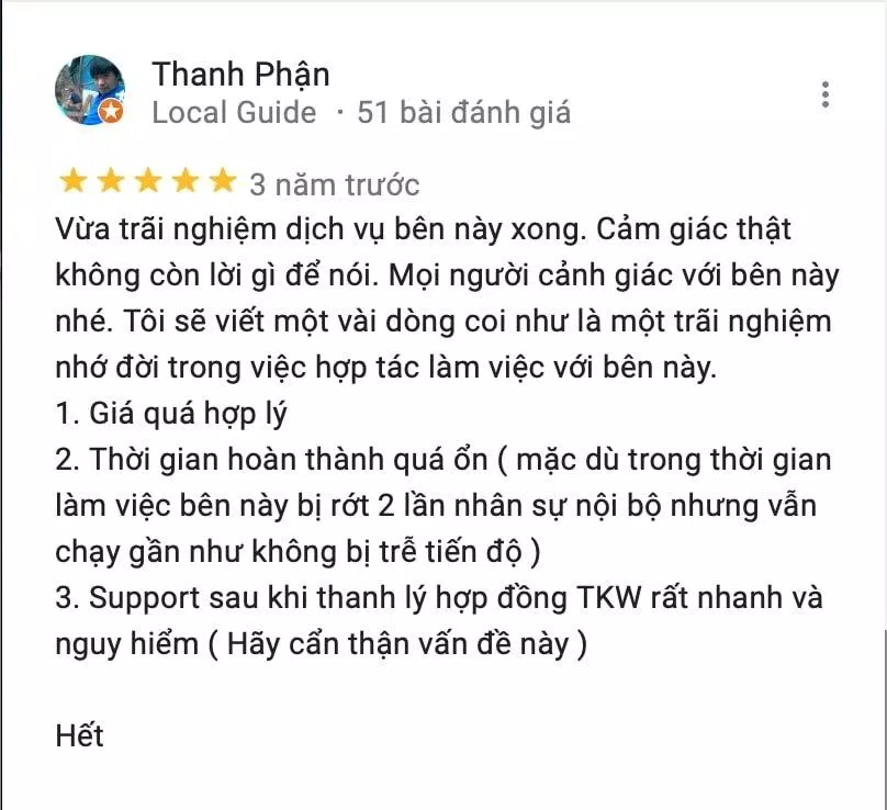 Review Công ty Thiết kế web 123Corp (Ảnh BlogAnChoi)