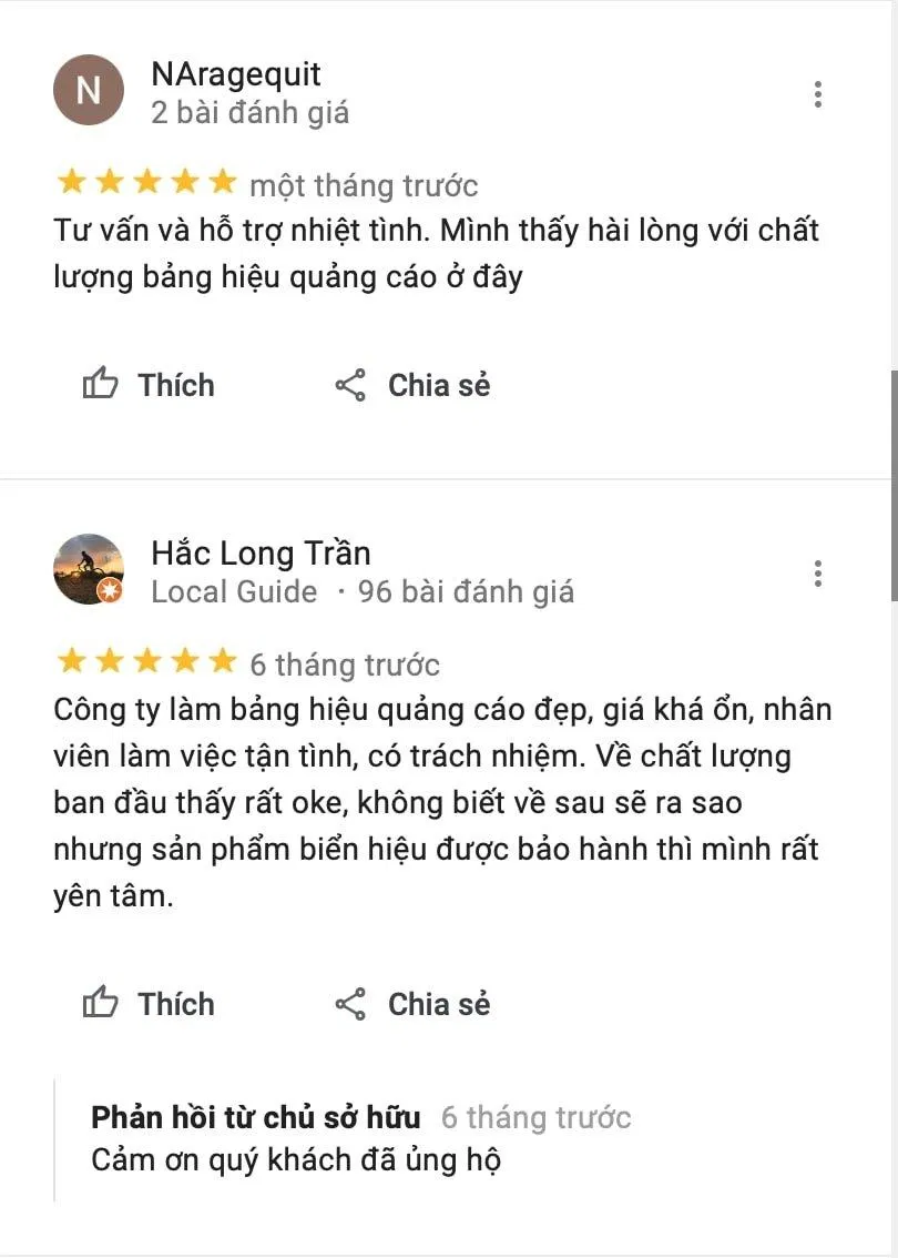 Review Công ty làm bảng hiệu quảng cáo Thế Giới AD Hồ Chí Minh (Ảnh BlogAnChoi)