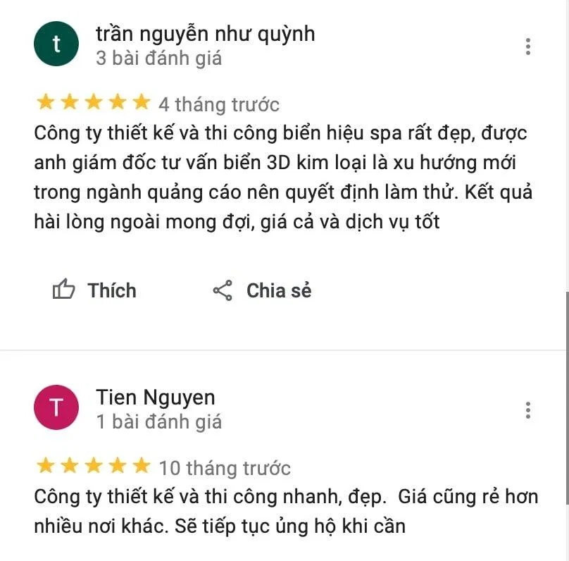 Review Công ty làm bảng hiệu quảng cáo Thế Giới AD Hồ Chí Minh (Ảnh BlogAnChoi)