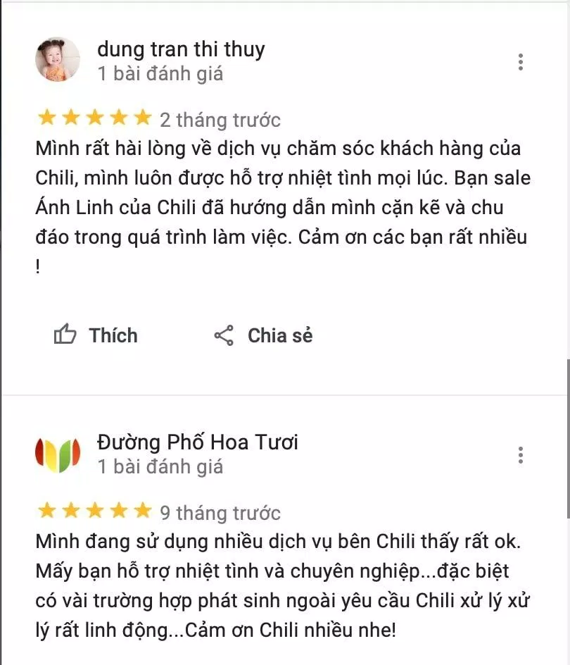 Review Công ty thiết kế web CHILI Hồ Chí Minh (Ảnh BlogAnChoi)