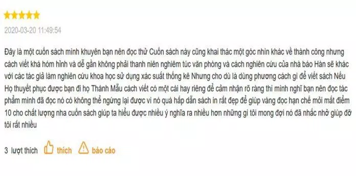 Review của đọc giả về Chó Sủa Nhầm Cây. (Ảnh: BlogAnChoi)