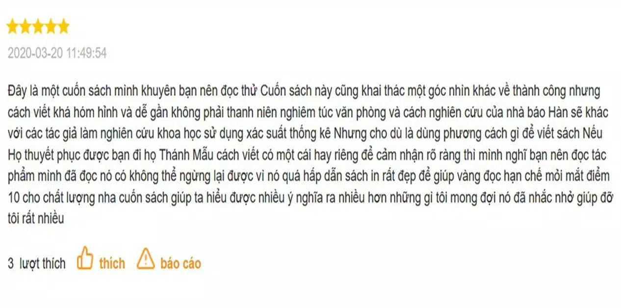 Review của đọc giả về Chó Sủa Nhầm Cây. (Ảnh: BlogAnChoi)