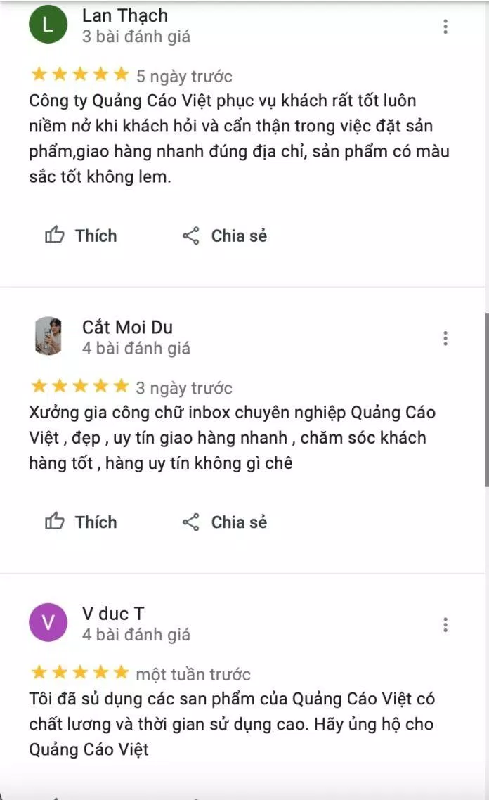 Review Công ty Quảng cáo Việt (Ảnh BlogAnChoi)