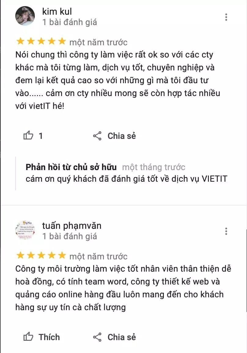 Review Công ty thiết kế web Vietit Hồ Chí Minh (Ảnh BlogAnChoi)