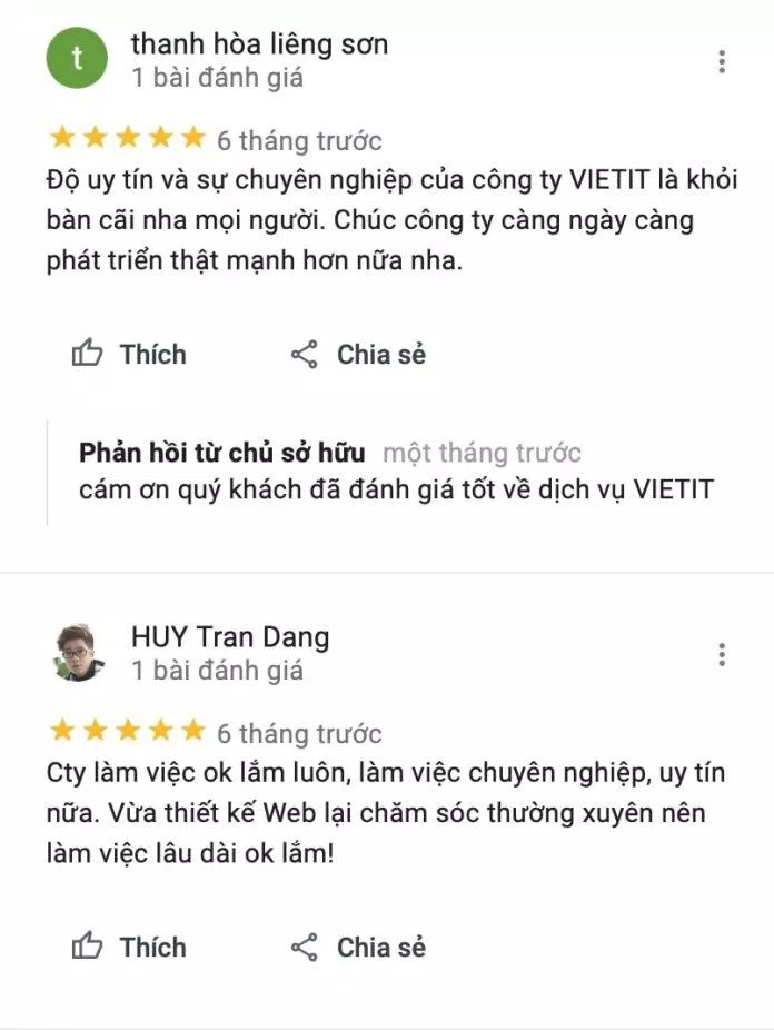 Review Công ty thiết kế web Vietit Hồ Chí Minh (Ảnh BlogAnChoi)