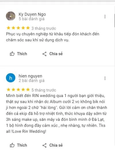 Review Rin Wedding (Ảnh: BlogAnChoi)