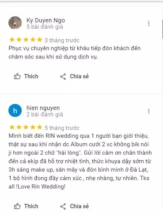 Review Rin Wedding (Ảnh: BlogAnChoi)