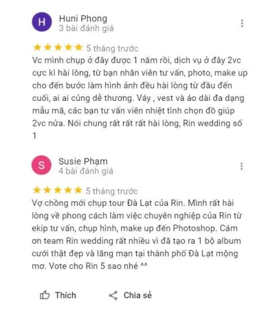 Review Rin Wedding (Ảnh: BlogAnChoi)