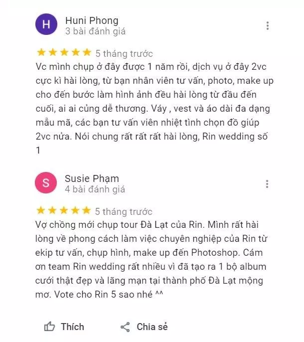 Review Rin Wedding (Ảnh: BlogAnChoi)