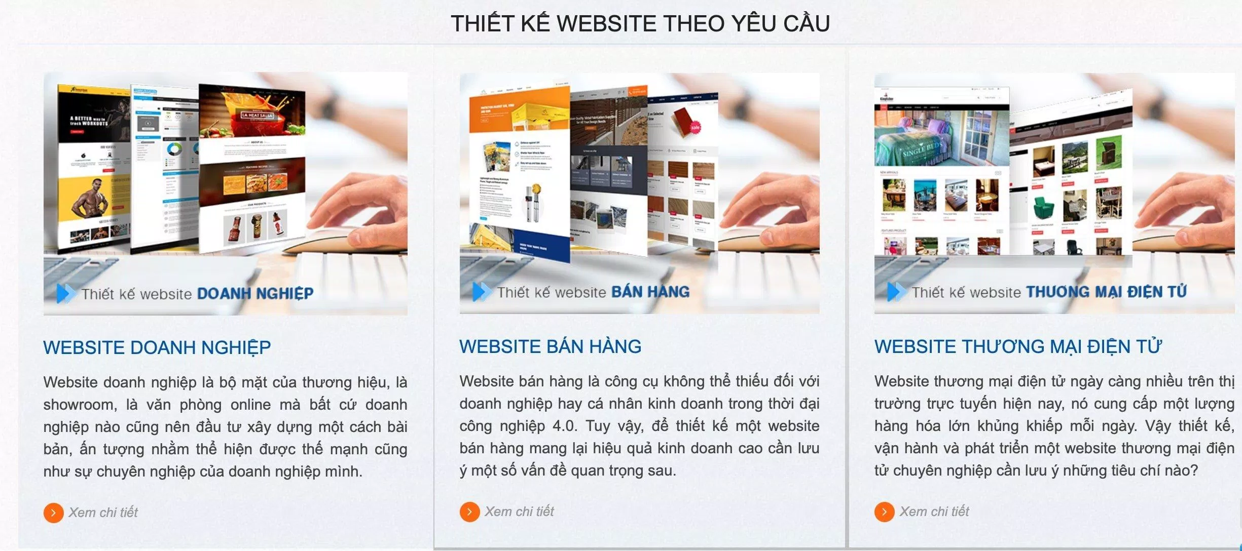 Giao diện của Công ty thiết kế web Saigon Hitech (Ảnh BlogAnChoi)